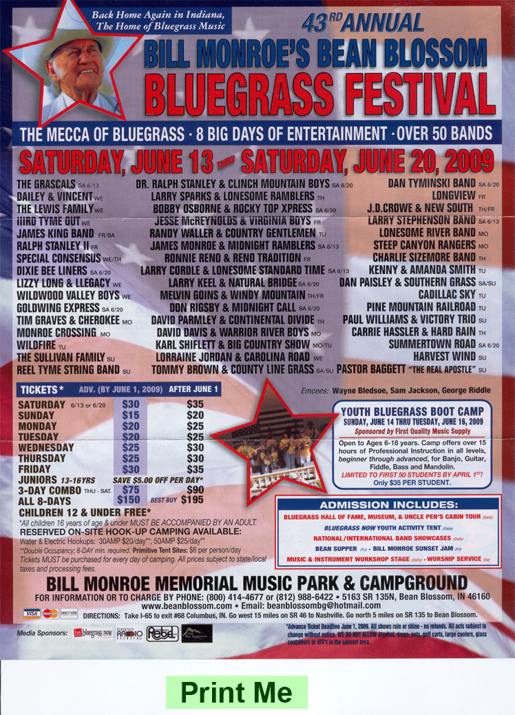 Bean Blossum Flyer